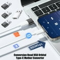 thumbnail image 2 of USB to USB C Adapter for 15 14 13 Data Transfer Fast Charging Adapter USB Male to Type-C Female Converter Portable, 2 of 9