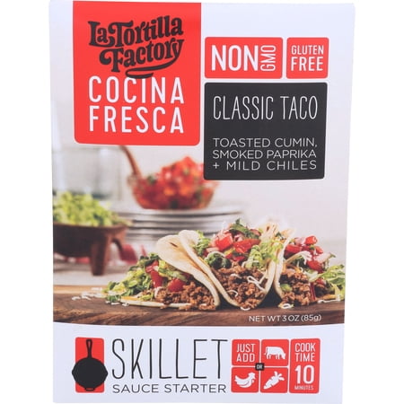CLASSIC TACO AUTHENTIC SAUCES A BLEND OF SAVORY CUMIN, SMOKED PAPRIKA AND MILD CHILES, CLASSIC TACO
