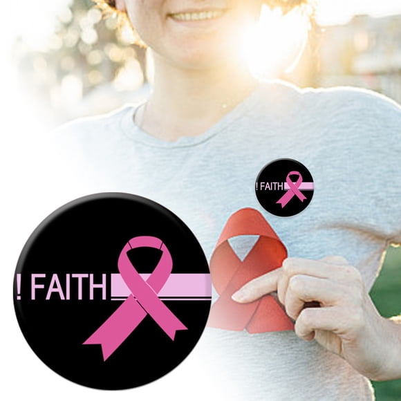Cancer Awareness Brooch Ribbon Badge for Women's Health Support Commemorative Jewelry for Cancer Prevention Events Stylish Statement Piece