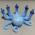 thumbnail image 4 of Decoración de adornos de acuario de pulpo, vida marina artificial azul, dedos brillantes que mejoran el atractivo visual, adecuado para varias peceras, 4 of 5