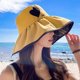 thumbnail image 4 of Sombrero de ala ancha para mujer, gorro de playa de verano con ala grande, sombrero de protección solar, 4 of 6