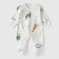 thumbnail image 2 of CAUYDY Newborn Boy Coming Home Outfits Baby Clothing 0 3 6 9 Months 1T 2T Preemie Long Sleeved Sleepers Infant Boys Romper Fall Winter Toddler Pajamas Light Green for Sizes Newborn, 2 of 6