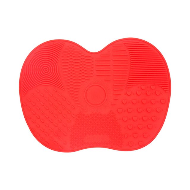 Almohadilla limpiadora de brochas de maquillaje, limpiador de brochas de silicona, cepillo de lavado de maquillaje cosmético, alfombrilla de limpieza de Gel, tablero de fregado de base