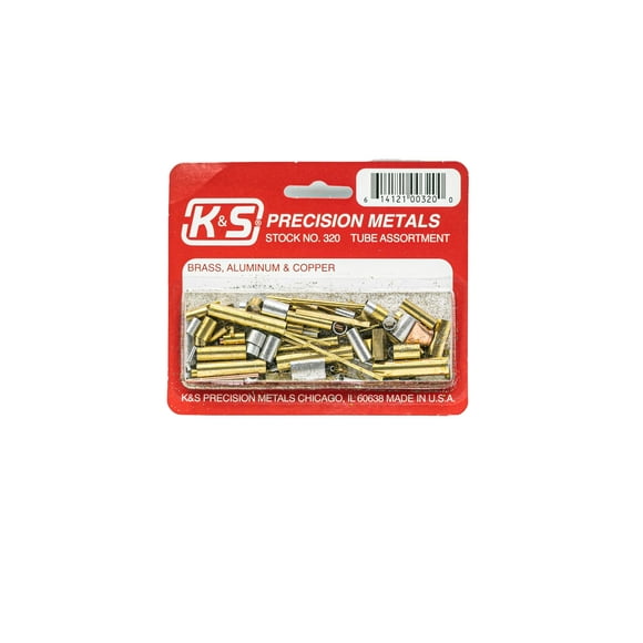 K&S 320 Small Metals Assortment, 1 Bag of Random Pieces, Made in USA