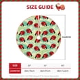 thumbnail image 2 of Xecao Red Ladybugs And Leaf Pattern Christmas Tree Skirt Round Xmas Tree Mat Base Cover for Holiday Home Decorations-36", 2 of 6