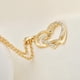 thumbnail image 5 of Nuevo collar de cristal con colgante de doble nupcial, joyería de cadena de clavícula, oro Hugo Collar pendiente, 5 of 9