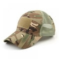 thumbnail image 1 of Camouflage Constructed Trucker Special Tactical Operator ForcesPatch Baseball Cap, 1 of 4