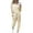 Khaki, variant on Lindreshi Sweatsuits 2pcs Sets Womens 2Pc Women Pure Color Suit Long Sleeve Leisure Pocket Home Sweatpants Sets