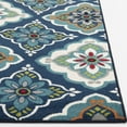 thumbnail image 6 of Loomaknoti Terrace Tropic Turberry 4' x 6' Floral Indoor/Outdoor Area Rug , Blue/White, 6 of 10