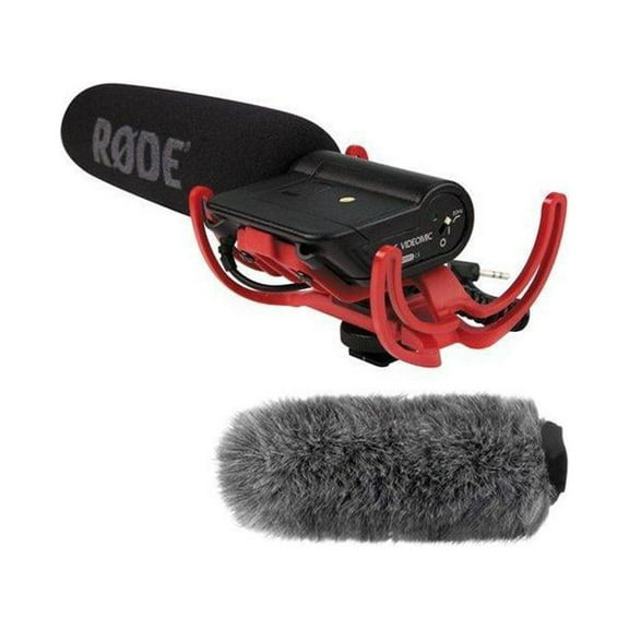Rode Camera-Mount Shotgun VideoMic Microphone with Windbuster Bundle