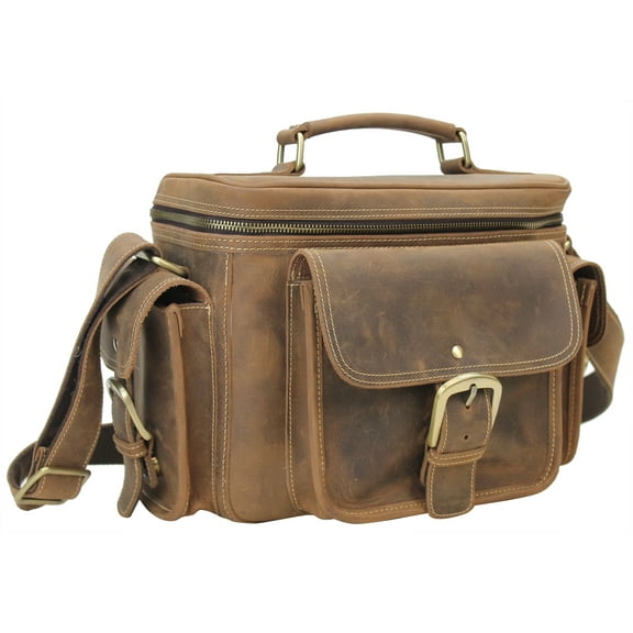 Vagarant Traveler Full Grain Leather Vintage Camera Bag LC01.VB