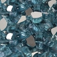 thumbnail image 2 of Blue Ridge Brand Reflective Fire Pit Glass - Firepit Glass Rock - Glass Stones - Gas & Propane Fire Pit & Fireplace Glass (50 Pound, Seafoam), 2 of 3
