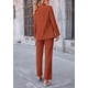 thumbnail image 2 of Traje PRETTYGARDEN de Dos Piezas Rojo Ladrillo XXL Blazer y Pantalones, 2 of 8