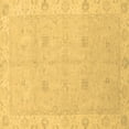 thumbnail image 1 of Ahgly Company Indoor Square Oriental Brown Traditional Area Rugs, 4' Square, 1 of 4