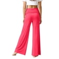 thumbnail image 6 of Girls Pants Foldable Waist Pleated Yoga Pure Color Wide Leg Loose Comfort Bottoms, 6 of 7