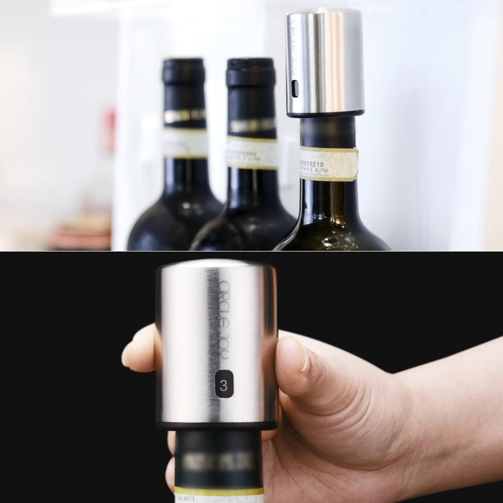 XIAOMI Circle Joy Smart Wine Stopper Stainless Steel Vacuum Memory Wine Stopper 