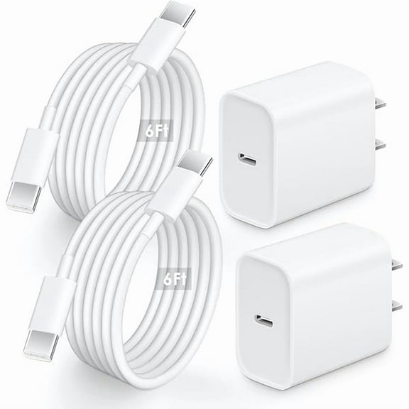 2 Pack iPhone 16 15 Charger Fast Charger, 20W Type C Fast Charging with 6 FT USB C to C Charger Cord Compatible with i Phone 16/16 Plus/16 Pro Max/i Phone 15 Pro Max/15 Plus
