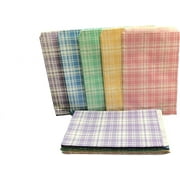 200 Qty 4" x 6" Mixed Plaid Flat Paper Gift Bags for Sales/Treats/Cookies/Favors/Gifts