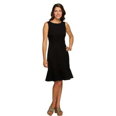 Moss Green Dress - Isaac Mizrahi 24/7 Stretch Animal Print Dress A255884