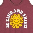 thumbnail image 3 of Instant Message - Inspirational - Be Kind & Shine - Women's Racerback Tank Top, 3 of 6