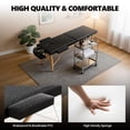 thumbnail image 5 of Ktaxon Foldable Massage Table, 24" Wide Spa Bed Portable 2 Fold with Adjustable Height, Black, 5 of 8