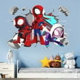thumbnail image 3 of 3D Cartoon Wall Stickers Spider Man Wall Decor DIY Removable PVC Wall Decoration, 3 of 4