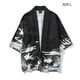 thumbnail image 5 of sweethay Chaquetas Cárdigan Suelto Siete mangas Camisa ligera para hombres Abrigo Prendas de vestir diario Fechas Fiesta festiva en la playa Camisetas Negro L, 5 of 5
