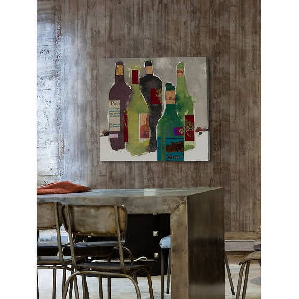 Marmont Hill "Five Bottles" Painting Print on Wrapped Canvas