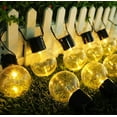 thumbnail image 4 of LINLIN Solar Outdoor Bulb String Lights, 3.5m 10LED Festoon Bulb String Light Globe Light Bulb Fairy Lights Waterproof for Garden Indoor, 4 of 8