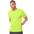 thumbnail image 1 of Hanes Cool DRI TAGLESS Men`s T-Shirt, S, Reflector Green Heather, 1 of 3
