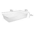 Sterilite 41 Qt / 39 L Storage Box , White, Set of 6
