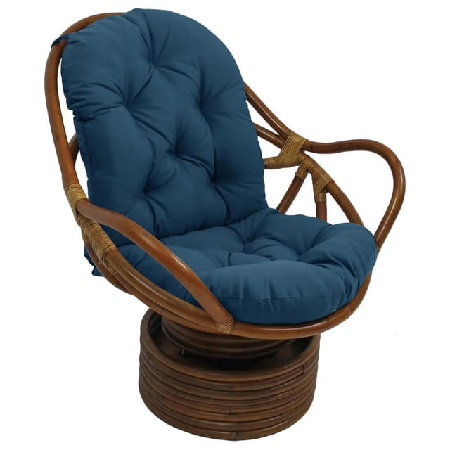 Silla mecedora giratoria Pillow International Caravan Bali de ratán