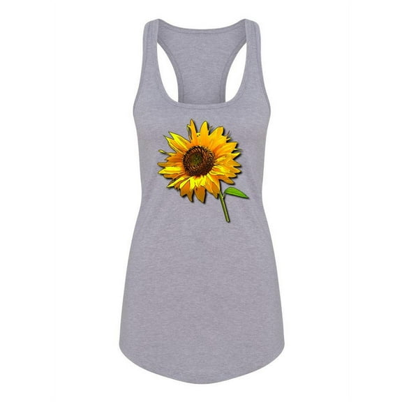 Sunflower Racerback Tank Women -SPIdeals Designs, Female Large