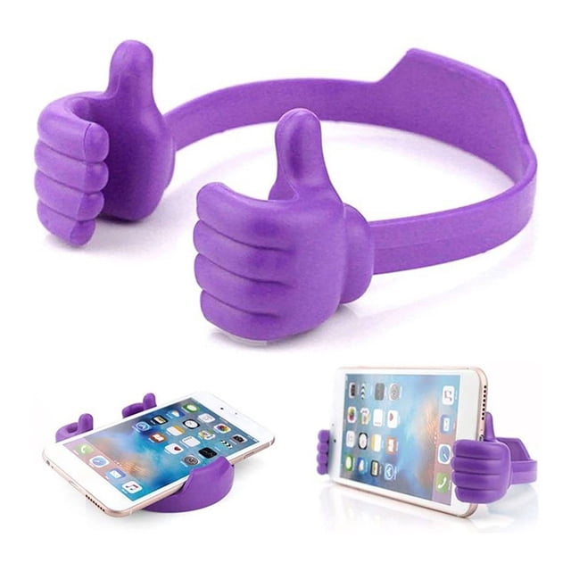 Práctico soporte para teléfono móvil Pulgares universales Soporte ajustable para tableta de teléfono celular Soporte de viaje duradero para el hogar FLhrweasw Nuevo