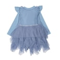 thumbnail image 2 of Disney Toddler Girls Frozen Long Sleeve BallerinaTutu Dress (Dusty Blue, 5), 2 of 7