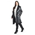 thumbnail image 2 of Abrigo Largo Tipo Aviador Roman Fashion Juvenil 2280 Negro M, 2 of 6