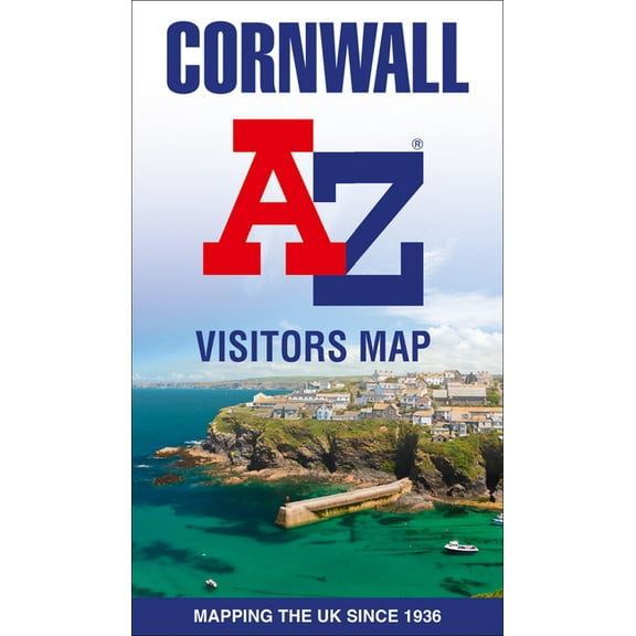 Cornwall A-Z Visitors Map, (Paperback)