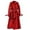 Red, variant on Trench Coat Women Double Windproof Classic Lapel Belted Long Outerwear Overcoat with Belt White, XXXL