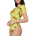 thumbnail image 3 of Picia Floral Squirrel Womens One Piece Swimsuits Modest Tummy Control Bathing Suits Lace Up Slimming Swim Suit-Large, 3 of 9