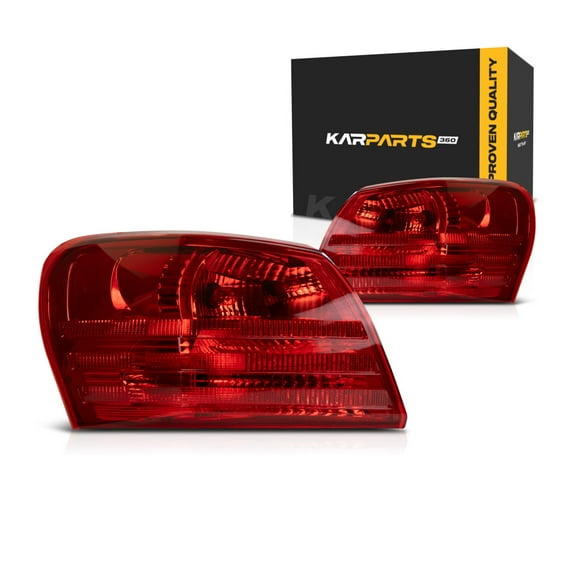 CarLights360 For 2008-2015 Nissan Rogue Tail Light Assembly Driver & Passenger Side w/ Bulbs DOT Certified For NI2800183   NI2801183