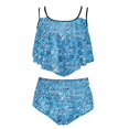 thumbnail image 6 of Generic Women Plus Size Two Piece Bikini Sets High Waisted Tummy Control Swimsuits Floral Double Strap Bathing Suit, 6 of 7