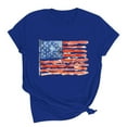 thumbnail image 2 of Cavosen 4th of July Clothes Women Plus Size Patriotic Short Sleeve Crew Neck Shirts USA Flag Print Shirts Lady 2X Independence Day Casual Tops Funny 4th of July Tunic Tees 2025 Patriotic Blouses, 2 of 6
