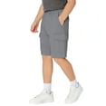 thumbnail image 6 of HAOTAGS Boys Cargo Shorts,Breathable Summer Utility Pocket Elastic Waist School Uniform Shorts Gray 11-12, 6 of 7