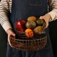 thumbnail image 3 of Neinkie Metal Wire Fruit Bowl, Iron Arts Fruit Storage Baskets for Kitchen Counter, Countertop, Home Decor, Table Centerpiece Decorative hold Vegetables, Bread, Snacks, Potpourris, 3 of 6