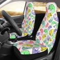 thumbnail image 2 of Sikiie Colorful Pattern With Cute Chameleons Car Seat Protector 2 Pack Car Seat Cushion Mat, Car Seat Covers for SUV, Truck, Van, 2 of 7