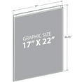 thumbnail image 4 of Azar 22" x 17" Vertical Wall Mount Acrylic Sign Holder Clear 10/Pack 162728, 4 of 6