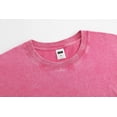 thumbnail image 3 of Giffimy Women's Pink Grey Moon Graphic Vintage Washed T-Shirt Short Sleeve Crew Neck Relaxed Fit Top, 3 of 6