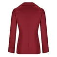 thumbnail image 4 of IROINNID Blazer Jacket for Women Button Closure Long Sleeve Blazer Solid Business Work Jacket for Women Semi-formal Jacket,Brown, 4 of 5