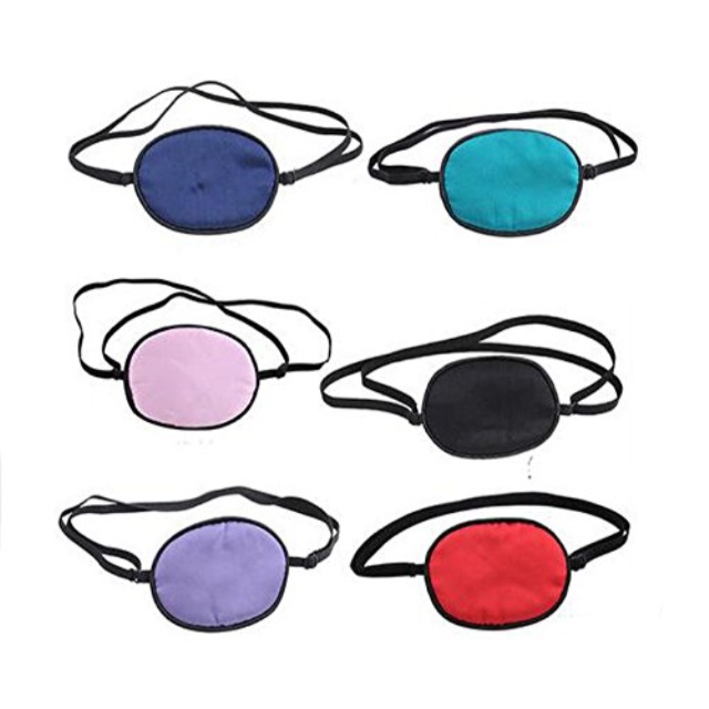 1pc silk eye patch elastic eye patches lazy eye patches single eye mask