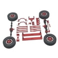 thumbnail image 2 of KLKCMS 1/16 RC Upgrades Kit Crossbeam Front and Rear Shock for C64 DIY Trucks red, 2 of 9